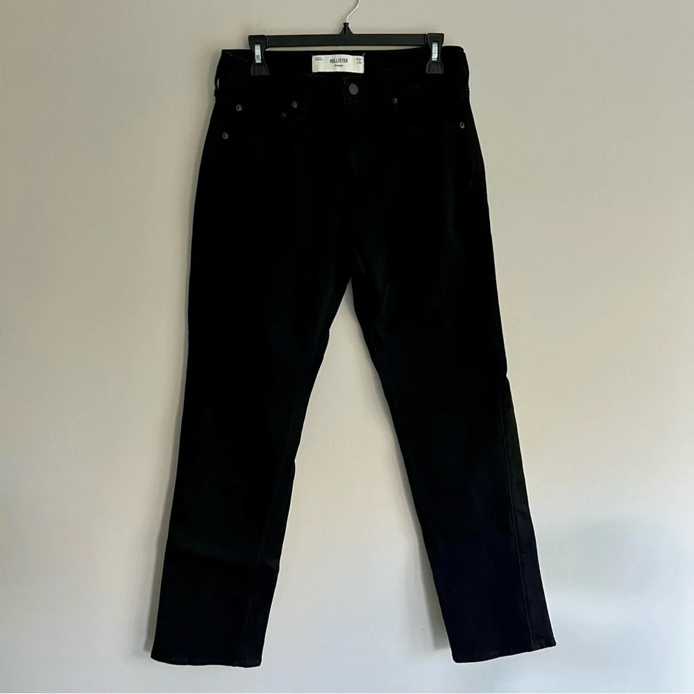 Hollister Men's Straight Black Jeans sz 29